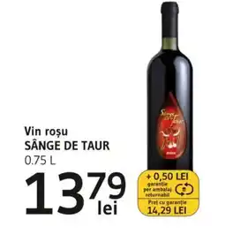 Supeco Vin roşu SÂNGE DE TAUR Ofertă