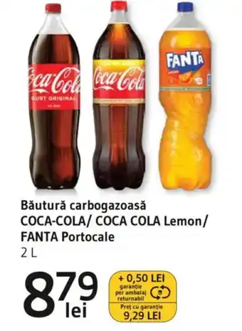 Supeco Băutură carbogazoasă COCA-COLA/COCA COLA Lemon/ FANTA Portocale Ofertă