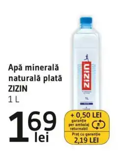 Supeco Apă minerală naturalǎ plată ZIZIN Ofertă