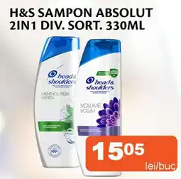 Unicarm H&S Sampon absolut 2in1 div. sort. Ofertă