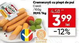 PROFI Cremwursti cu piept de pui Caroli Ofertă