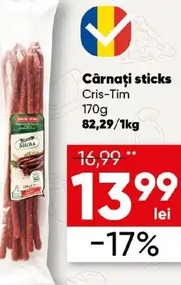 PROFI Cârnaţi sticks Cris-Tim Ofertă