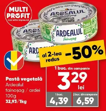 PROFI Pastă vegetală Ardealul Ofertă