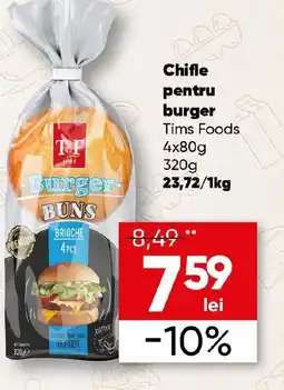 PROFI Chifle pentru burger Tims Foods Ofertă