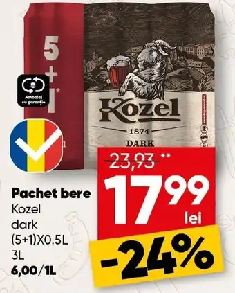 PROFI Pachet bere Kozel dark Ofertă