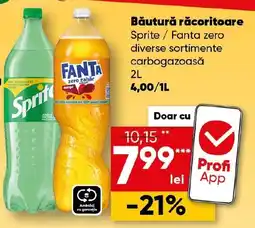 PROFI Băutură răcoritoare Sprite / Fanta zero Ofertă