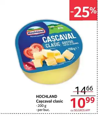 Selgros HOCHLAND Cascaval clasic Ofertă