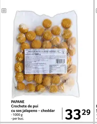 Selgros PAPANE Crochete de pui cu sos jalapeno - cheddar Ofertă