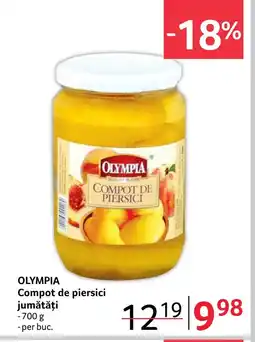 Selgros OLYMPIA Compot de piersici jumǎtǎți Ofertă