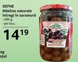 Selgros DEFNE Măsline naturale întregi în saramură Ofertă