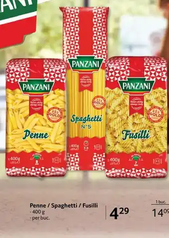 Selgros PANZANI Penne / Spaghetti / Fusilli Ofertă