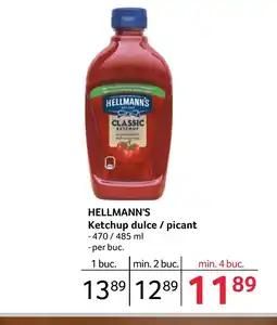 Selgros HELLMANN'S Ketchup dulce / picant Ofertă