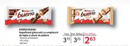 Selgros KINDER BUENO Napolitană glazurată cu umplutură de lapte și alune de pădure Ofertă