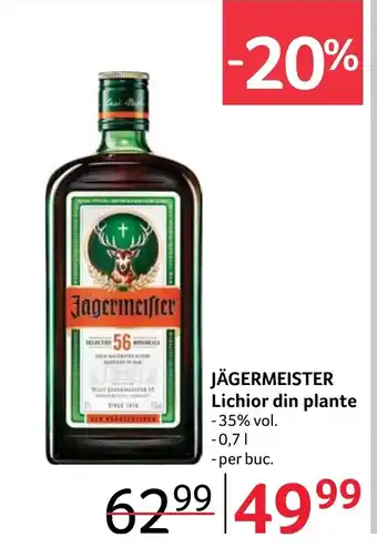 Selgros JÄGERMEISTER Lichior din plante Ofertă