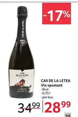 Selgros CAII DE LA LETEA Vin spumant Ofertă