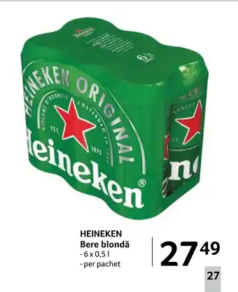 Selgros HEINEKEN Bere blondă Ofertă