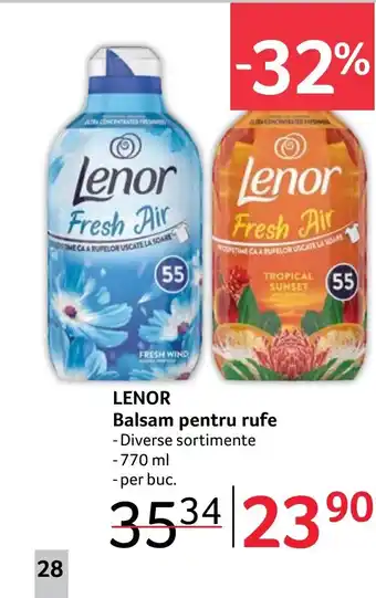 Selgros LENOR Balsam pentru rufe Ofertă