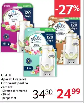 Selgros GLADE Aparat + rezervă Odorizant pentru cameră Ofertă