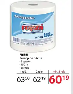 Selgros FRISBI Prosop de hârtie Ofertă