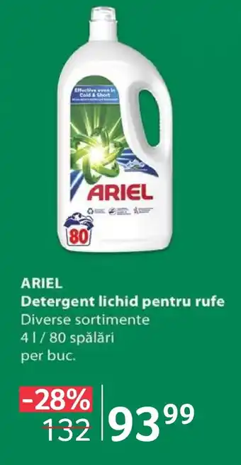 Selgros ARIEL Detergent lichid pentru rufe Ofertă