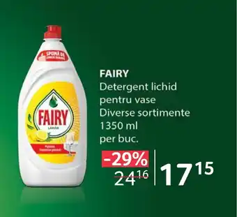 Selgros FAIRY Detergent lichid pentru vase Ofertă