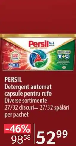 Selgros PERSIL Detergent automat capsule pentru rufe Ofertă