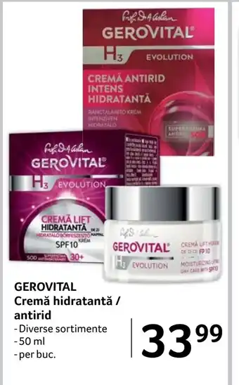 Selgros GEROVITAL Cremă hidratantă / antirid Ofertă