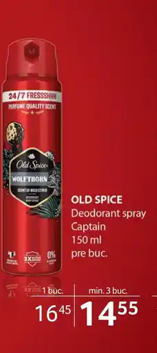 Selgros OLD SPICE Deodorant spray Captain Ofertă