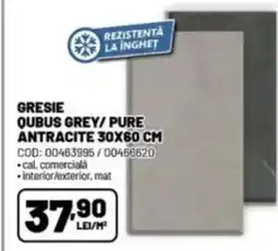 Ambient Gresie qubus grey/pure antracite Ofertă