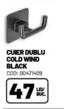 Ambient Cuier dublu cold wind black Ofertă