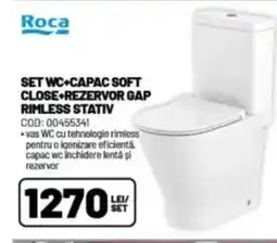 Ambient Set wc+capac soft close rezervor gap rimless stativ Ofertă