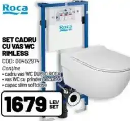 Ambient Set cadru cu vas wc rimless Ofertă