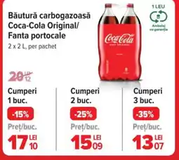 Carrefour Market Băutură carbogazoasă Coca-Cola Original/ Fanta portocale Ofertă