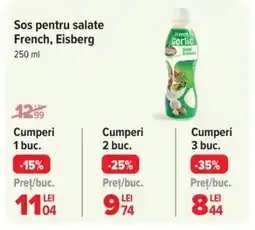 Carrefour Market Sos pentru salate French, Eisberg Ofertă