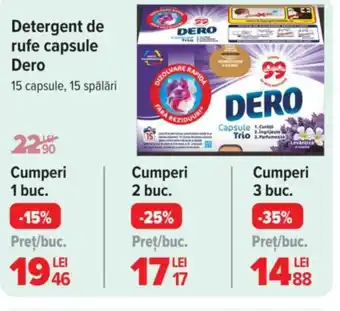 Carrefour Market Detergent de rufe capsule Dero Ofertă