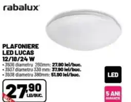 Ambient Plafoniere led lucas 12/18/24 W Ofertă