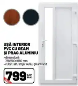 Ambient Uşa interior pvc cu geam şi prag aluminiu Ofertă