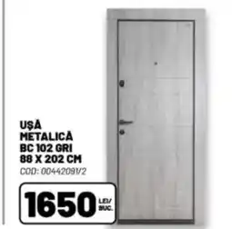 Ambient Uşa metalica BC 102 GRI Ofertă