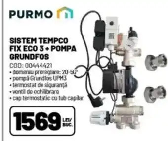 Ambient Sistem tempco fix eco 3+ pompa grundfos Ofertă