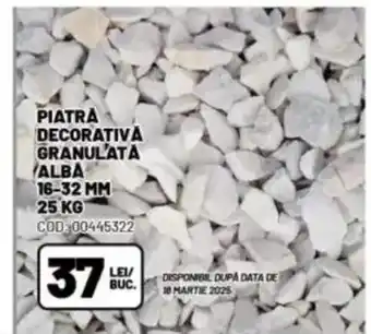 Ambient Piatra decorativa granulata alba 16-32 mm Ofertă