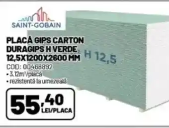 Ambient Placa gips carton duragips h verde Ofertă