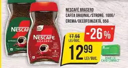 Mega Image NESCAFÉ BRASERO Cafea original/strong, / crema/decofeinizată Ofertă