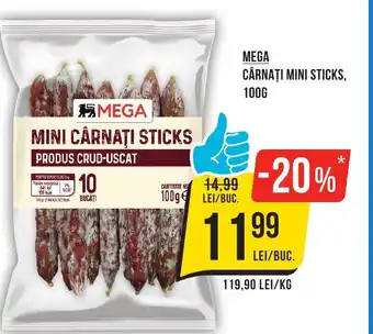 Mega Image MEGA Mini cârnaţi sticks Ofertă