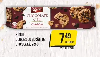 Mega Image KITBIS Cookies cu bucăți de ciocolată Ofertă