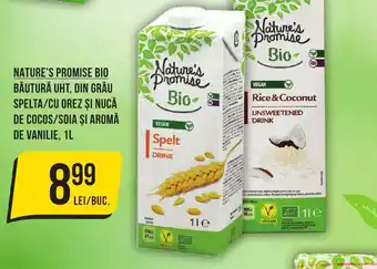 Mega Image NATURE'S PROMISE BIO Băutură uht, din grâu spelta Ofertă