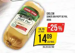 Mega Image CRIS-TIM Şuncă din piept de pui Ofertă