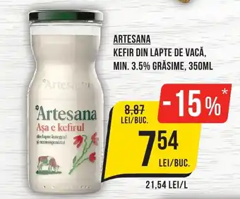 Mega Image ARTESANA Kefir din lapte de vacă, min. 3.5% grăsime Ofertă