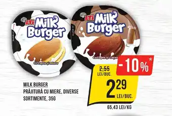 Mega Image ETI Milk burger prăjitură cu miere Ofertă