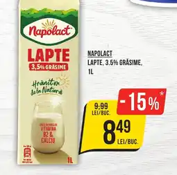 Mega Image NAPOLACT Lapte 3,5% grasime Ofertă