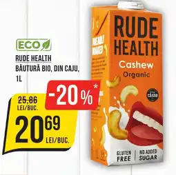 Mega Image RUDE HEALTH Băutură bio, din caju Ofertă